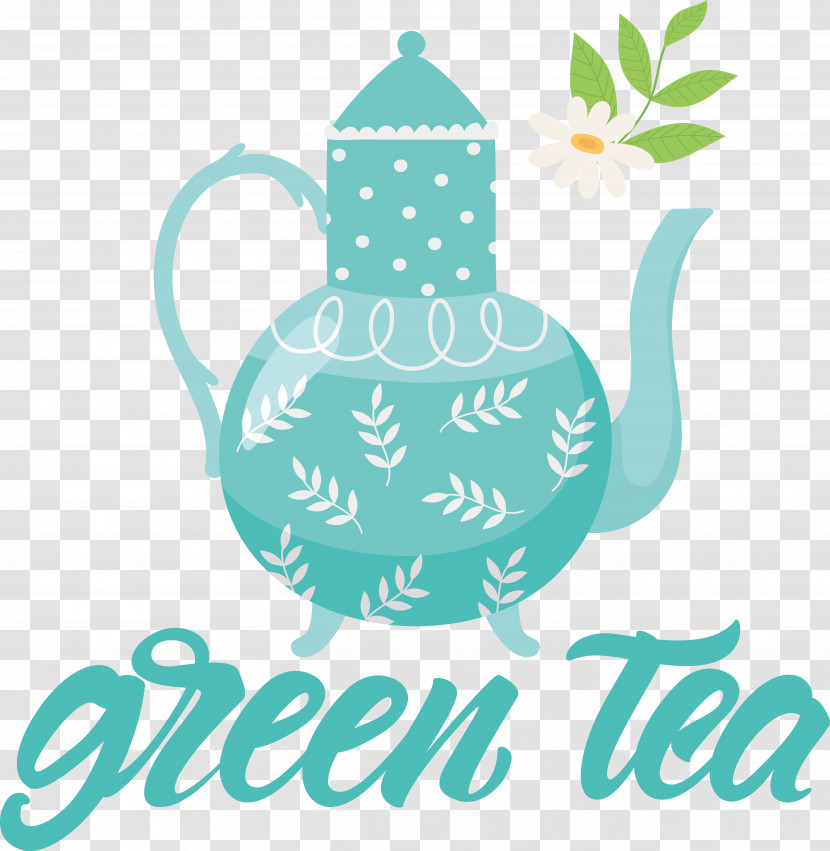 Logo Leaf Teapot Text Pattern Transparent PNG