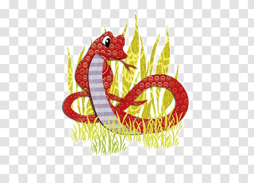 Snake Chinese Zodiac Cartoon Illustration - The In Transparent PNG