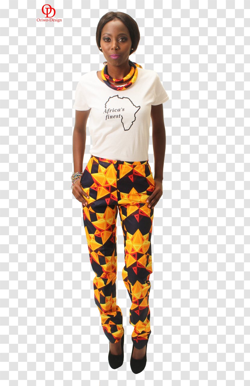 Leggings Shoulder Pajamas Costume - African Prints Transparent PNG