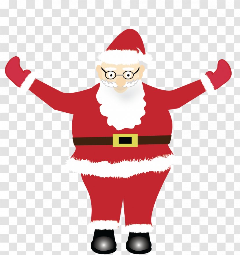 Santa Claus Cartoon - Flying - Gesture Transparent PNG