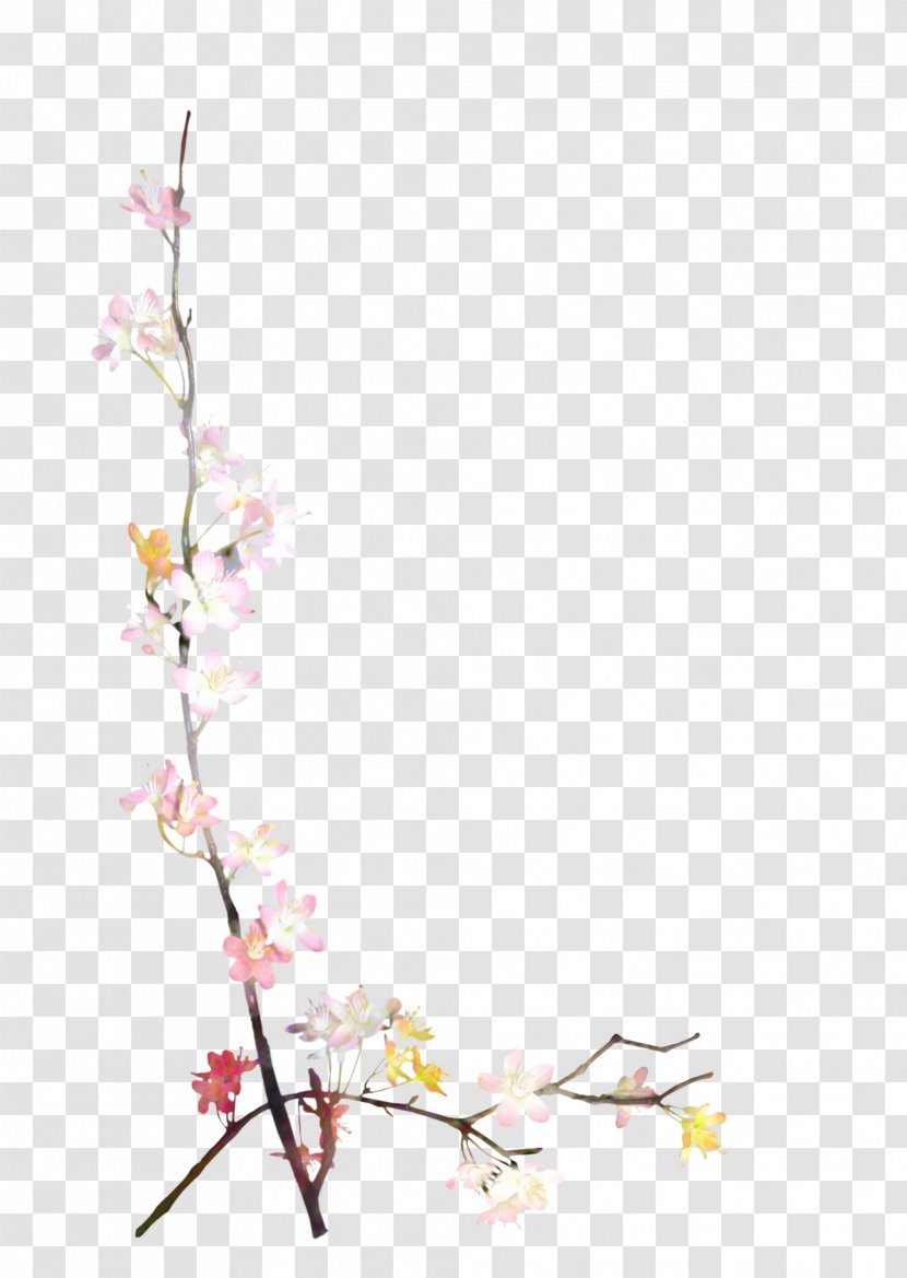 Floral Spring Flowers - Plant Stem - Pink Transparent PNG