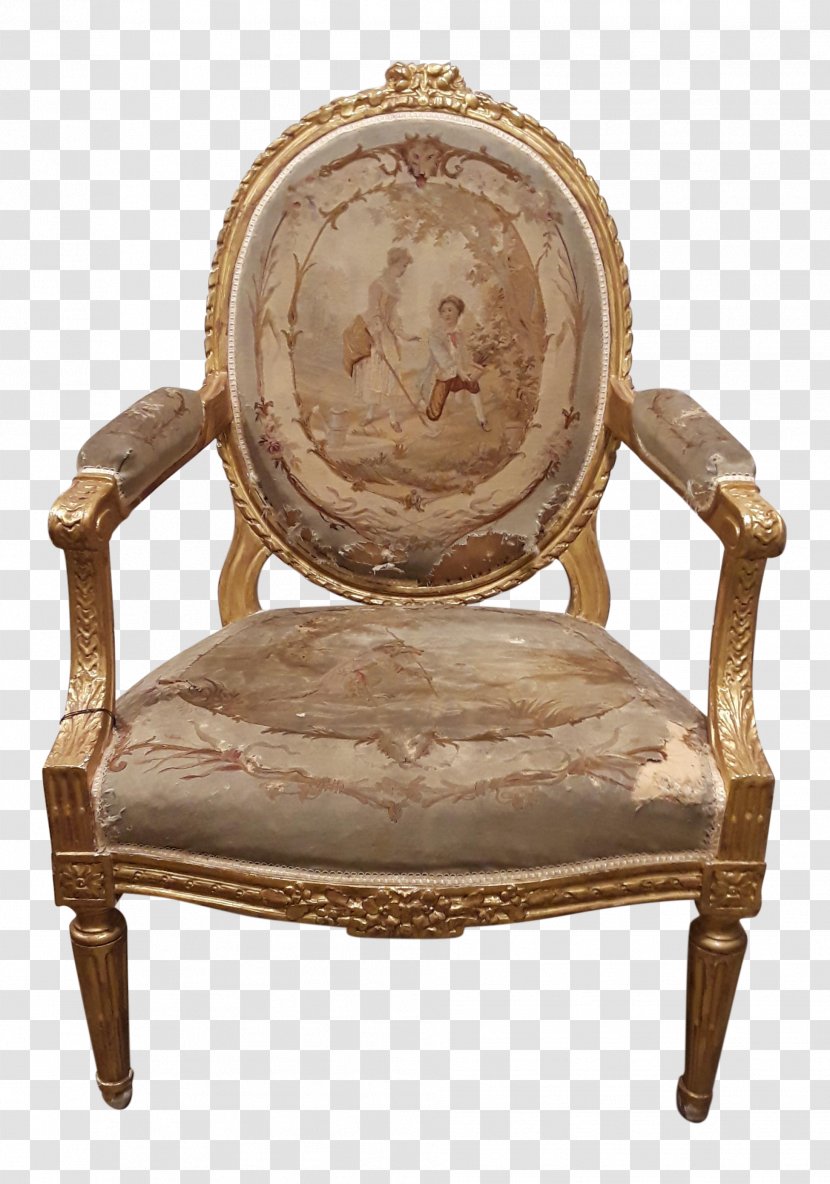 Chair Fauteuil Louis XVI Style Bergère Upholstery - Furniture Transparent PNG