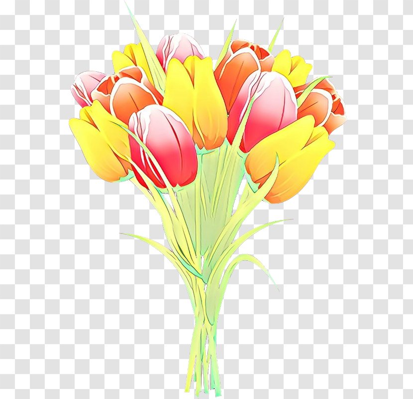 Tulip Cut Flowers Floral Design Flower Bouquet - Plant Stem Transparent PNG