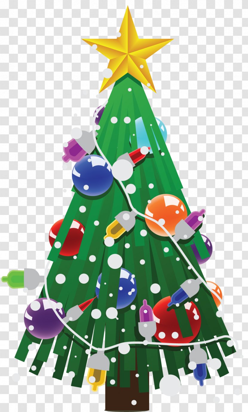 Christmas Tree Clip Art - Fir - Pretty Shape Transparent PNG