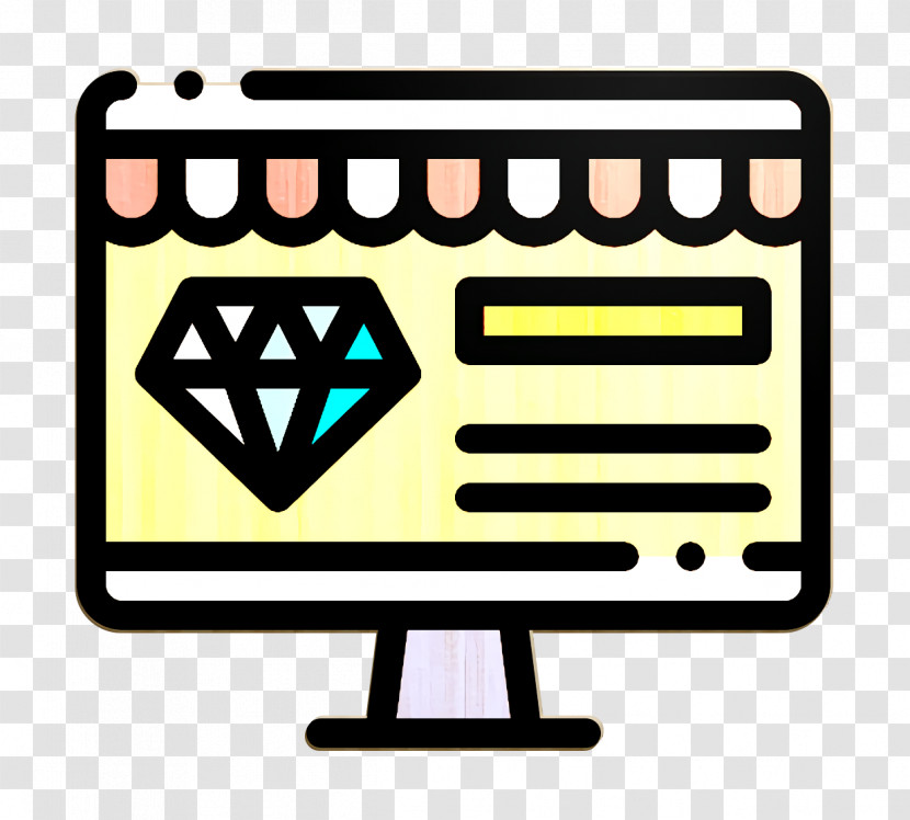 Jewelry Icon Diamond Icon Online Shop Icon Transparent PNG