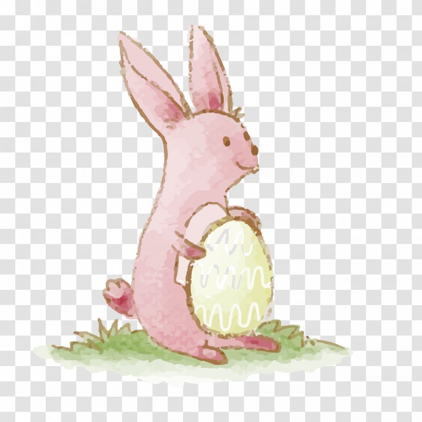 Easter Bunny Domestic Rabbit - Vector Transparent PNG