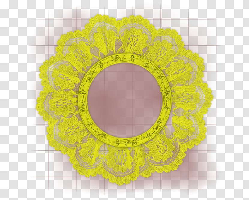 Picture Frames Flower Pattern - Oval - Fond Couleur Transparent PNG