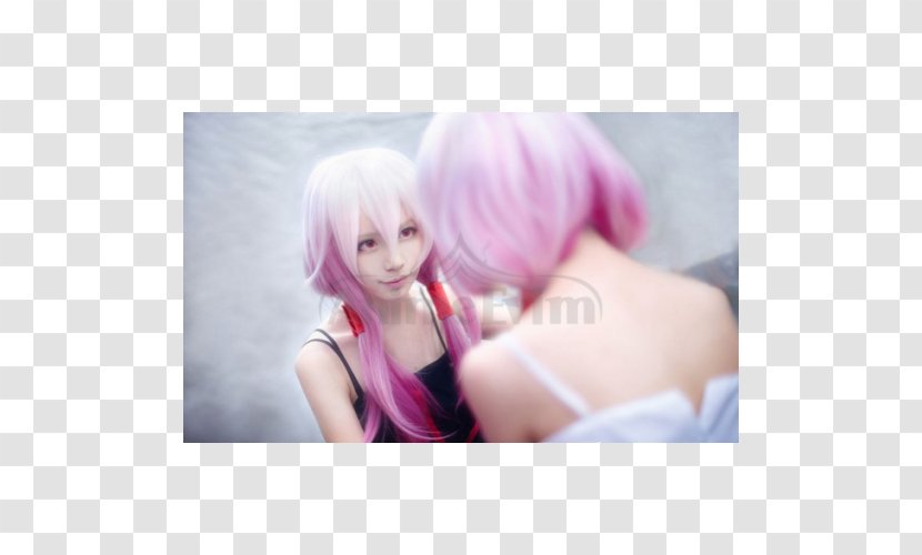 Wig Pink M Blond - Costume - Mana Guilty Crown Transparent PNG