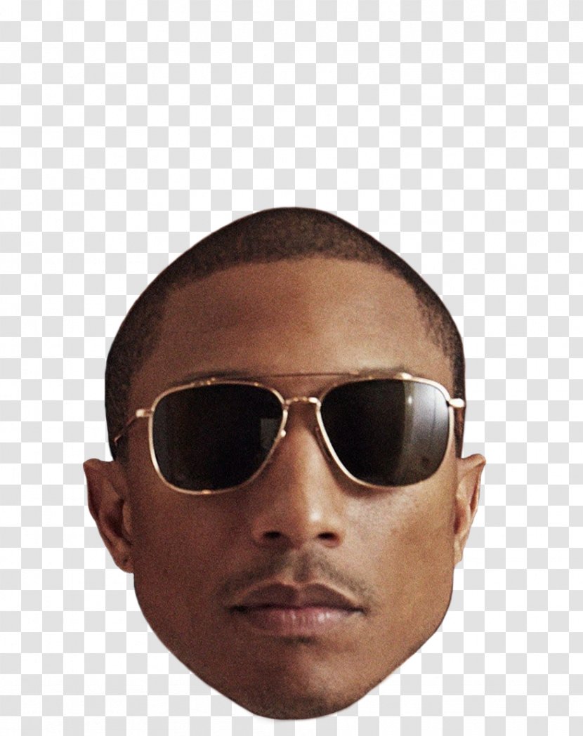 Pharrell Williams G I R L Goggles Compact Disc Glasses - Chin Transparent PNG