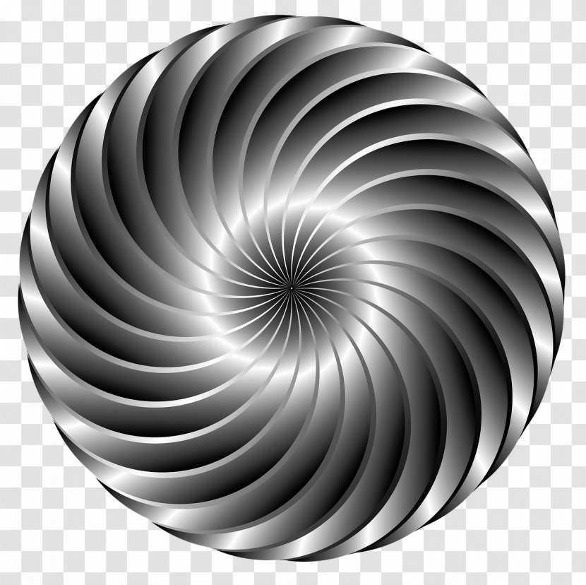 Metal Silver - Spiral - Design Transparent PNG