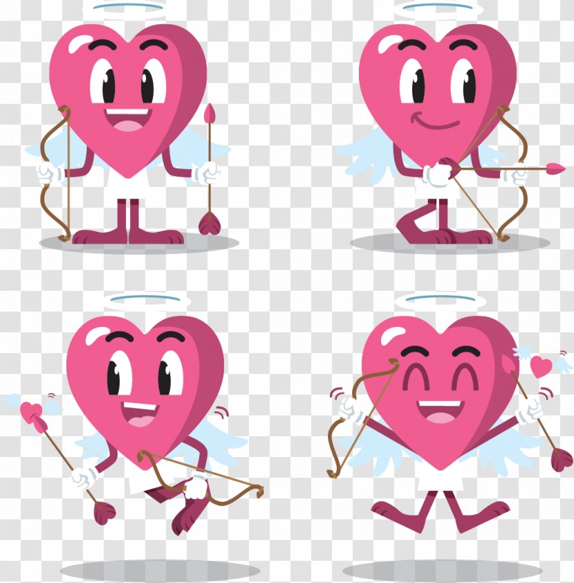 Cupid Heart Love - Big Pink Angel Eyes Transparent PNG