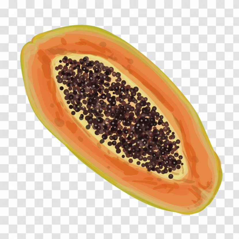 Papaya Vegetarian Cuisine Euclidean Vector - Food - Heart Transparent PNG