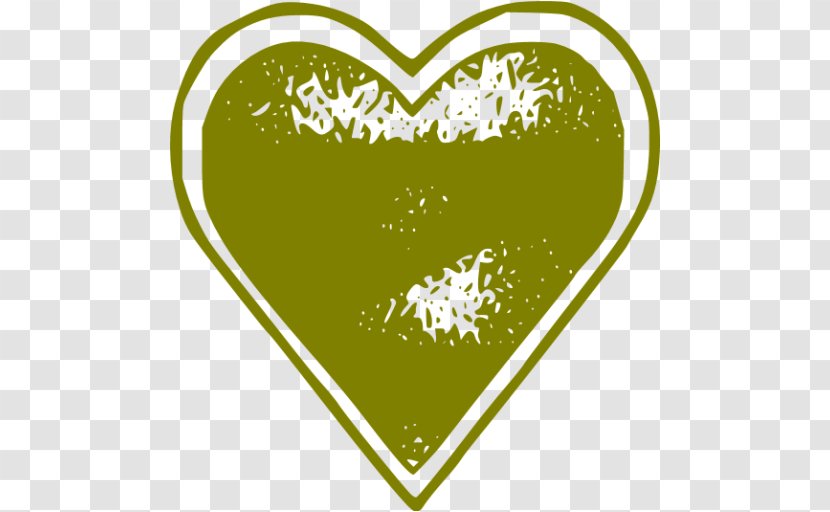 Clip Art Computer File - Flower - Olive Heart Transparent PNG