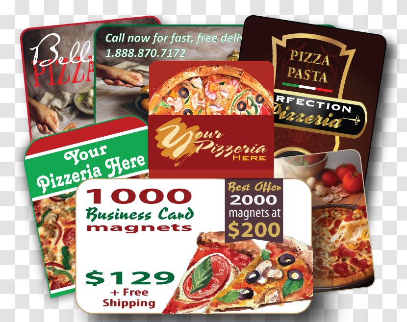 Business Cards Craft Magnets Information Pizza Marketing - Recipe - Advertising Company Card Transparent PNG