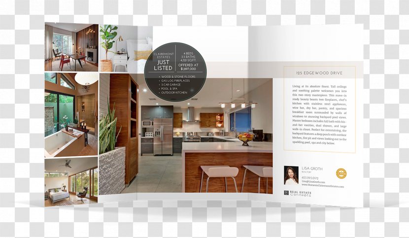 Furniture Interior Design Services Brand - Brochure - Trifold Brochures Transparent PNG