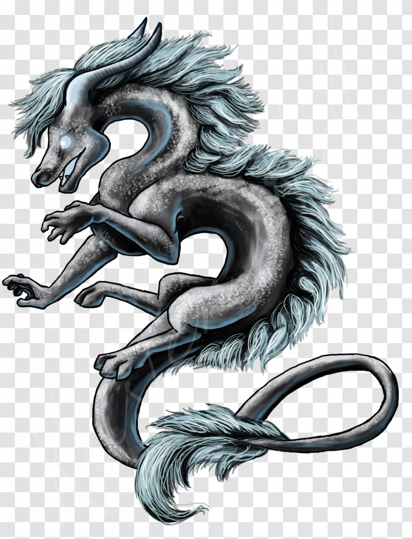 Dragon Silver Clip Art - Horse Like Mammal Transparent PNG