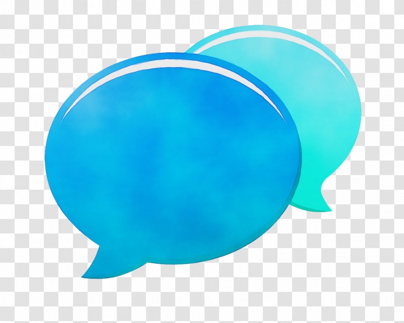 Blue Aqua Turquoise Clip Art - Wet Ink - Balloon Transparent PNG