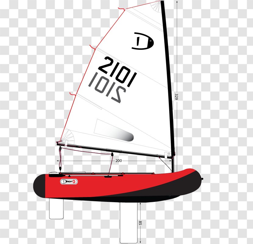 Sailboat Dinghy Sailing Inflatable - Cat Ketch - Boat Transparent PNG