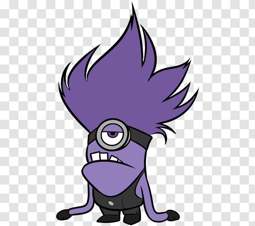 Bob The Minion Stuart Evil Edith Agnes - Organism - Purple Transparent PNG