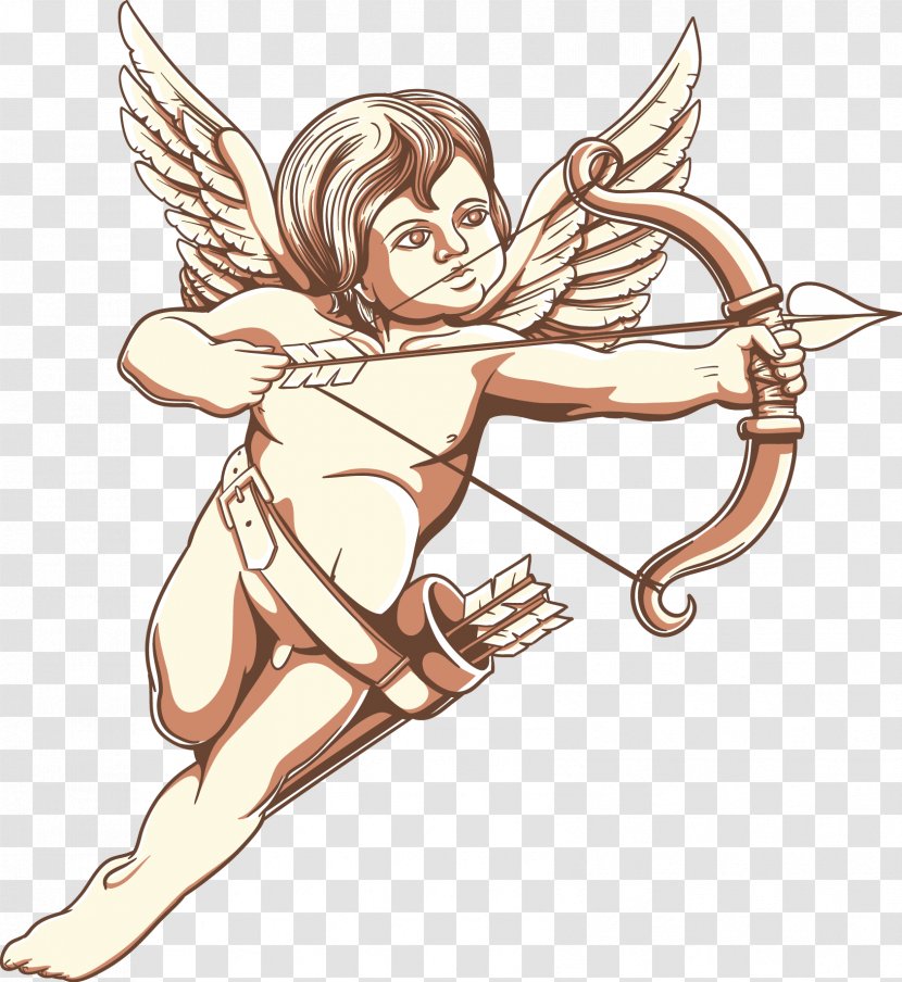 Cherub Cupid Illustration - Cartoon - Vector Stick Figure Angel Transparent PNG