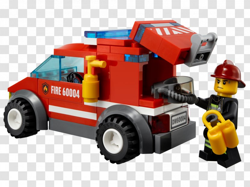 LEGO 60004 City Fire Station Lego Toy Transparent PNG