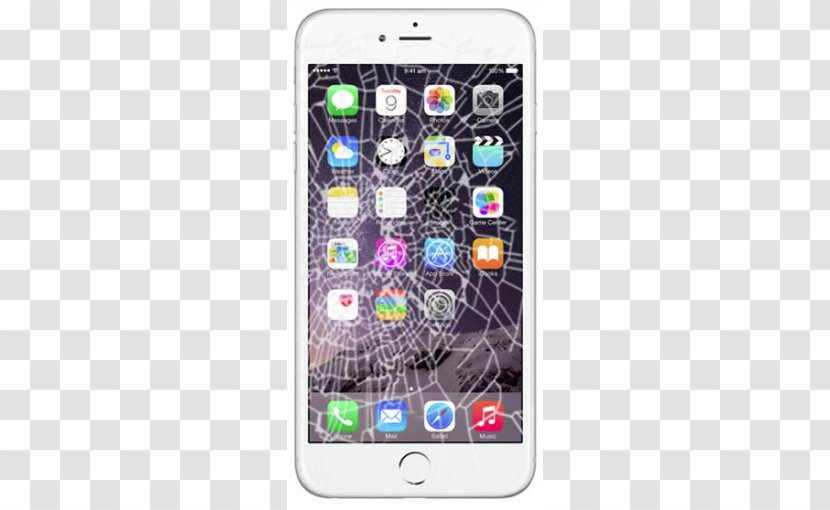 Iphone 4s 6s Plus 5c Mobile Phone Accessories Broken Screen Transparent Png