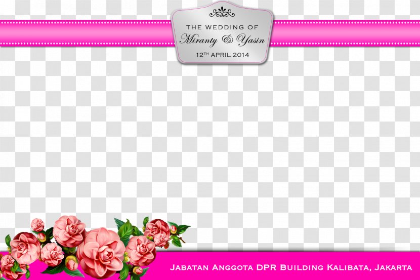 Photo Booth Text Photography Floral Design - Magenta - Bride Scam Transparent PNG