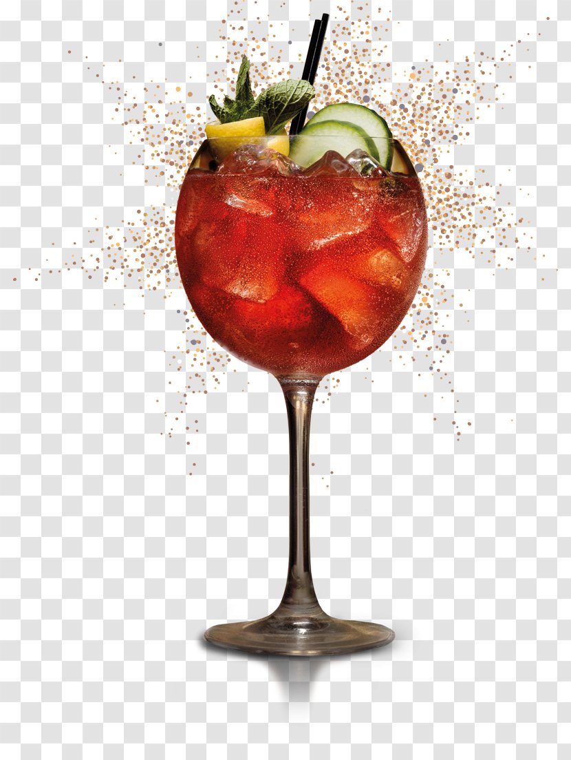 Cocktail Garnish Wine Spritzer Punch - Drink - Glass Transparent PNG