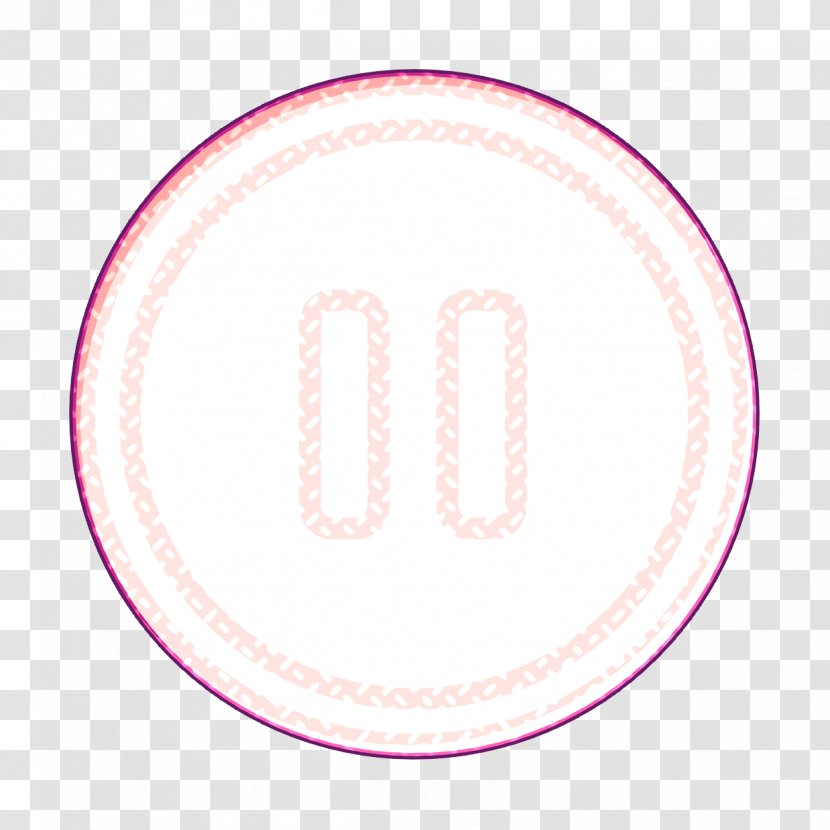 Video Icon - Pink - Text Transparent PNG