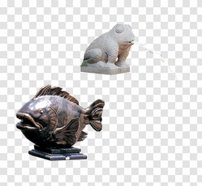 Stone Sculpture Carving Statue - Fish Transparent PNG