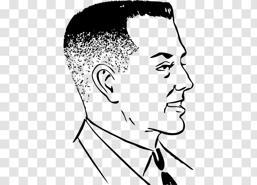 Crew Cut Comb Hairstyle Barber - Silhouette - Cartoon Haircut Division Transparent PNG