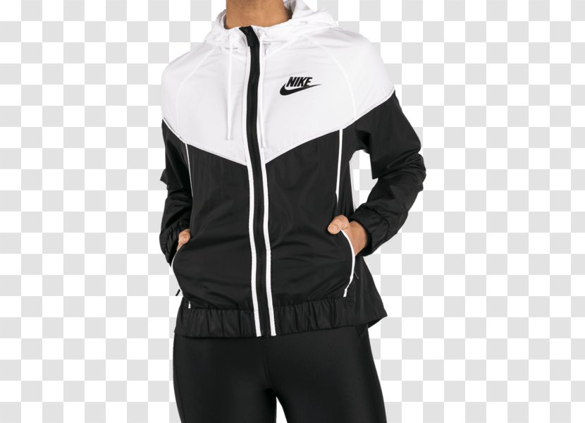 Hoodie Women’s Nike Windrunner Jacket Sportswear - Sweatshirt - Rain With Hood Transparent PNG