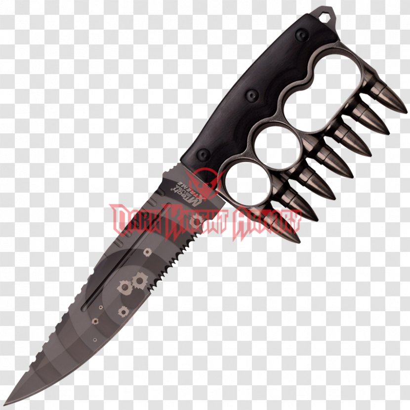 Utility Knives Hunting & Survival Bowie Knife Throwing - Brass Knuckles Transparent PNG