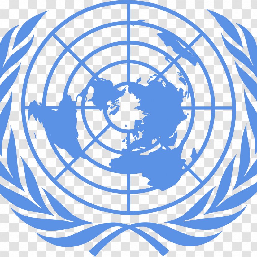 Model United Nations Flag Of The Organization Headquarters - Airborne Stamp Transparent PNG
