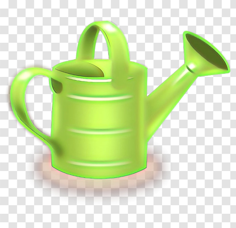 Green Watering Can Kettle Teapot Cup Transparent PNG
