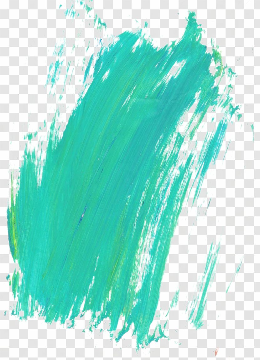 Brush Pigment Ink - Dark Green Strokes Transparent PNG
