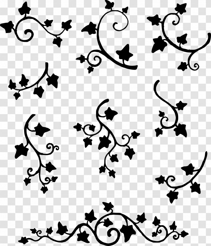 Drawing Tattoo Common Ivy Clip Art - Design Transparent PNG