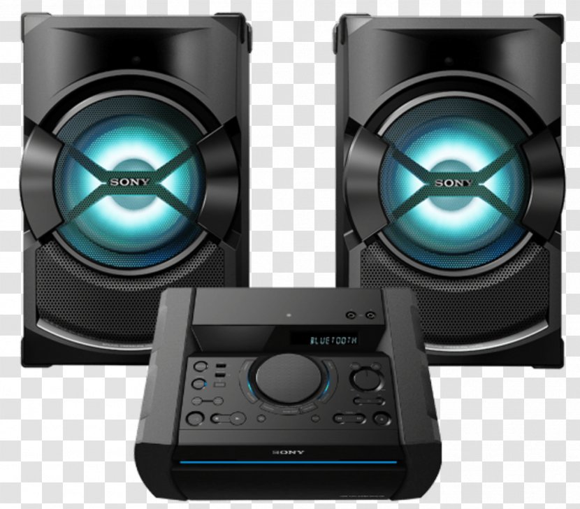 Sony Shake X3D Mini System - Music Centre - Black Audio HCD-SHAKEX3 DVD ReceiverBlack LoudspeakerSony Transparent PNG