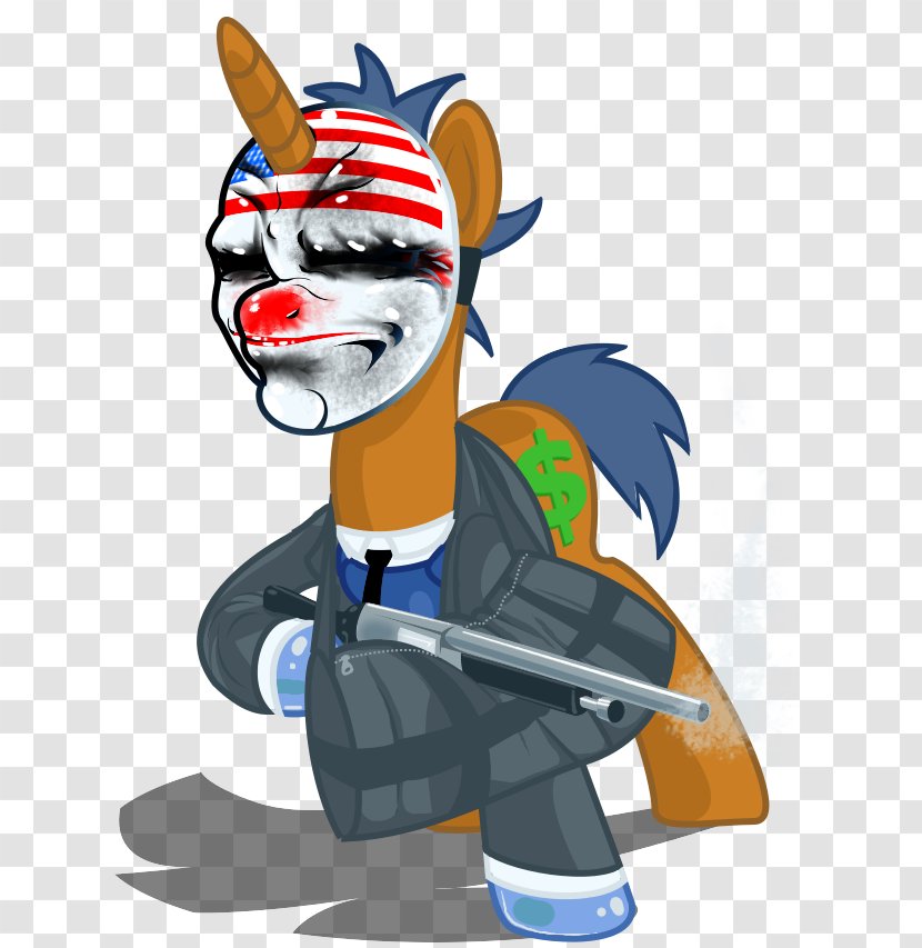 Payday 2 Payday: The Heist Pony Money Bag Drawing - X Dallas Clover Transparent PNG
