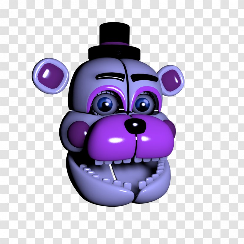 Animated Cartoon - Purple - Funtime Freddy Transparent PNG