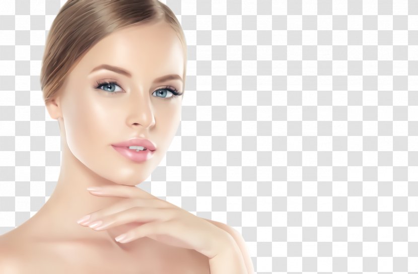 Face Hair Skin Chin Eyebrow - Beauty Forehead Transparent PNG