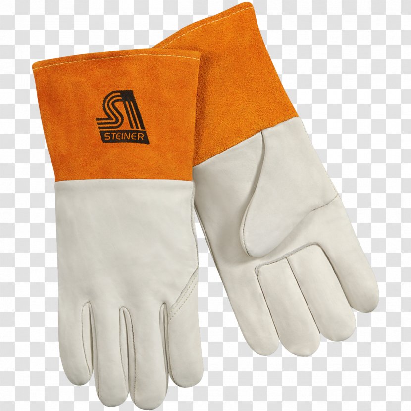Glove Gas Metal Arc Welding Tungsten Leather - Cowhide - Gloves Transparent PNG