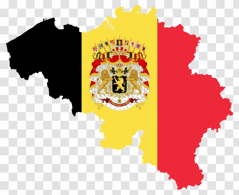 Flag Of Belgium National Map - Vector Transparent PNG