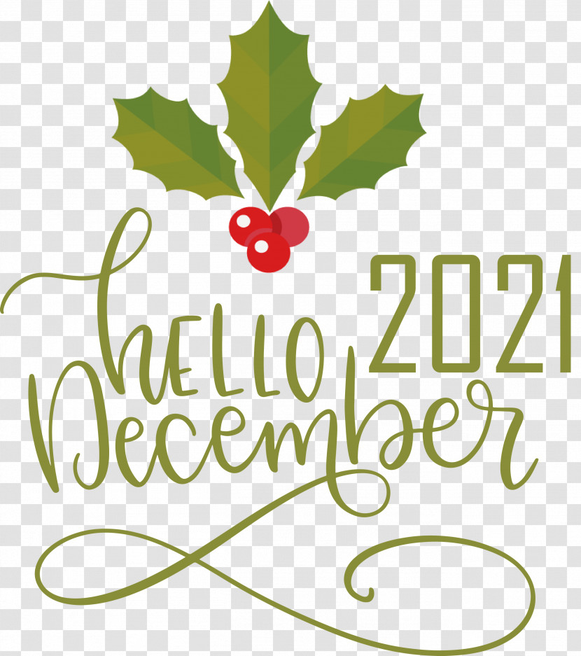 Hello December December Winter Transparent PNG