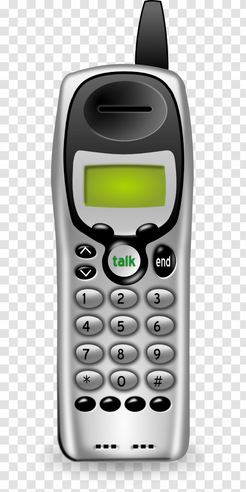 Cordless Telephone Home & Business Phones Digital Enhanced Telecommunications Clip Art - Mobile Phone - Iphone Transparent PNG