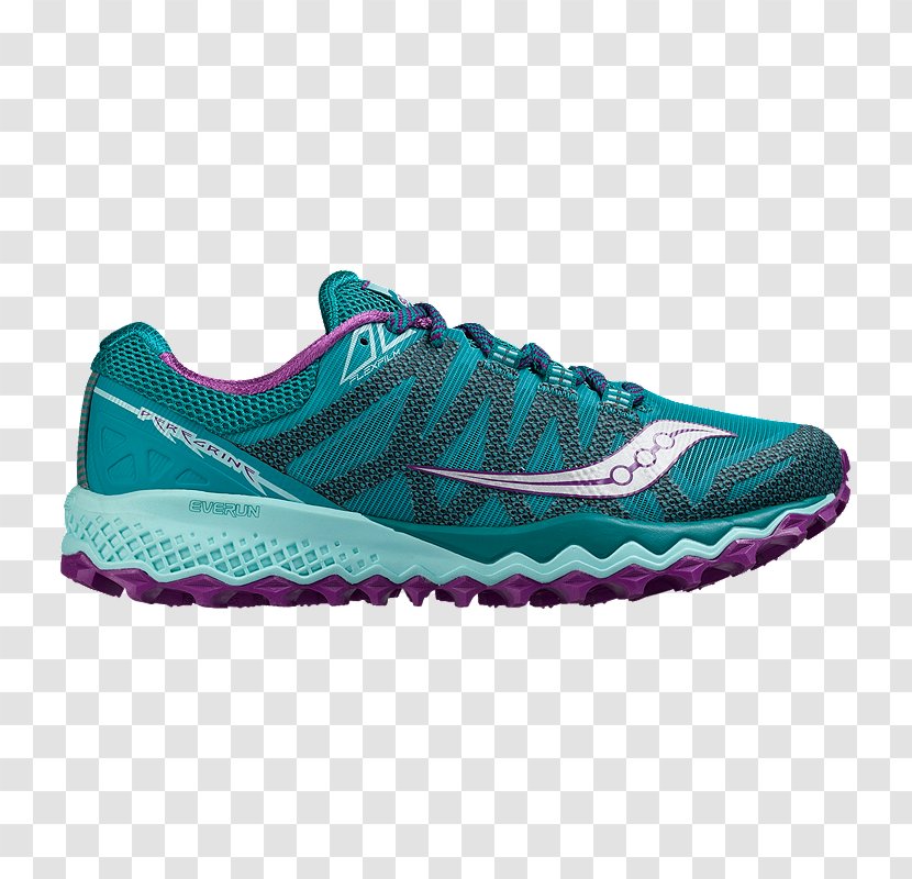 Saucony Peregrine 7 Womens Sports Shoes Men's ICE Women's Running - Sportswear - Teal Blue For Women Transparent PNG