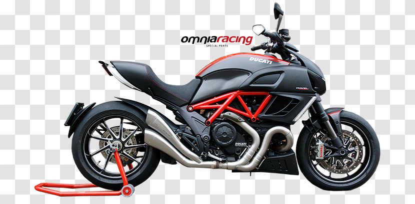 Exhaust System Motorcycle Fairing Ducati Diavel Car - 848 Transparent PNG