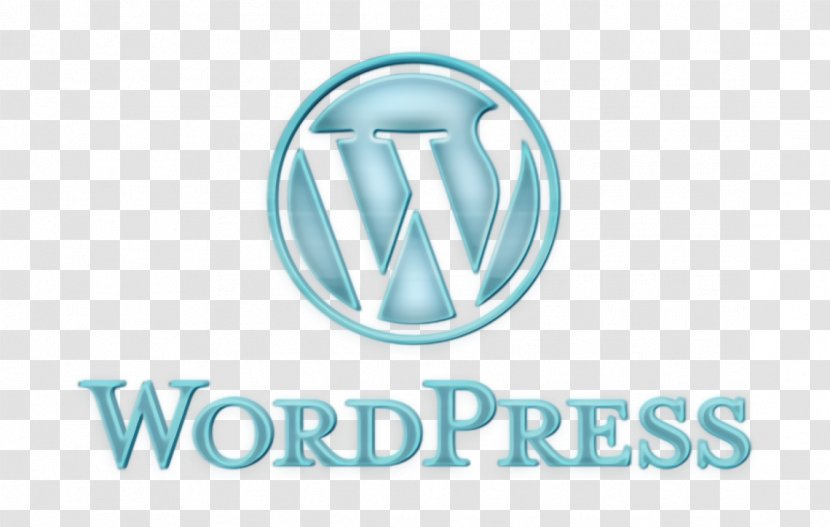 Wordpress Icon - Electric Blue - Azure Transparent PNG