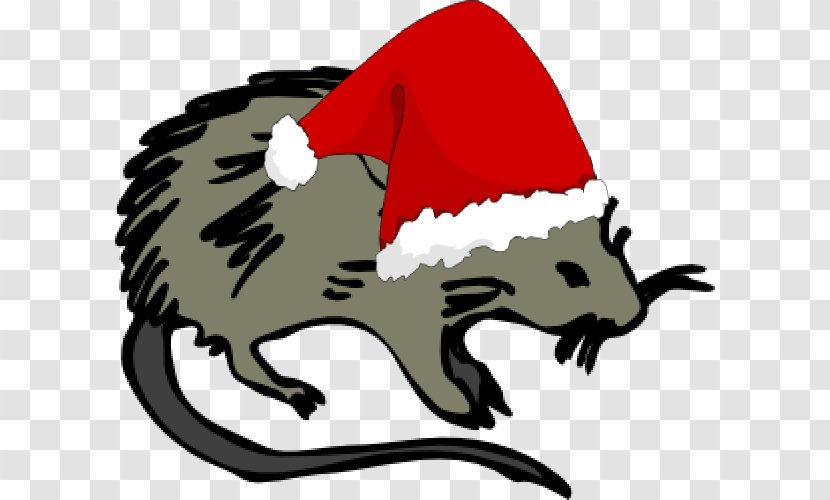 Laboratory Rat Mouse Black Death Rodent Clip Art - Christmas Transparent PNG