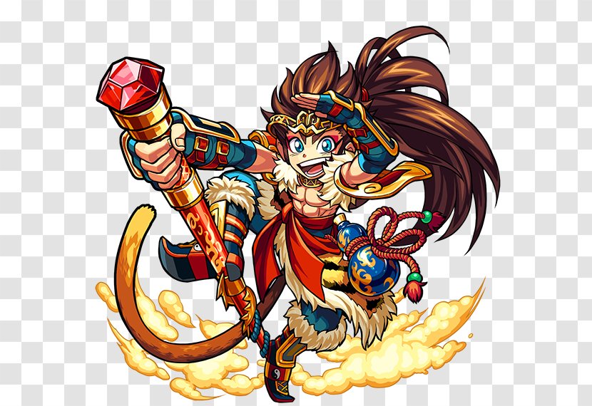 Sun Wukong Monster Strike Journey To The West Character Goku - Watercolor Transparent PNG